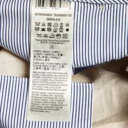 مملوكة مسبقًا بنطلون إليفنتي بيج كتان مطاطي الخصر مقاس وسط 31 إنش متوسطة