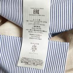 مملوكة مسبقًا بنطلون إليفنتي بيج كتان مطاطي الخصر مقاس وسط 31 إنش متوسطة