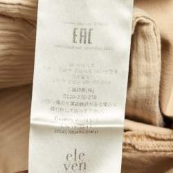 مملوكة مسبقًا بنطلون إليفننتي قطن بيج برباط مقاس وسط 32 بوصة