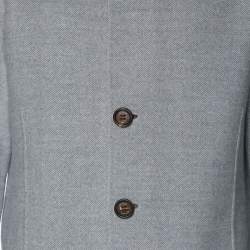 Eleventy Blue/Grey Wool Reversible Jacket XXL