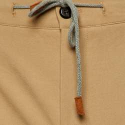 Pre Owned بنطلون إليفنتي قطني بيج رسمي مقاس متوسط