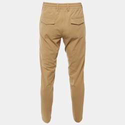 Pre Owned بنطلون إليفنتي قطني بيج رسمي مقاس متوسط