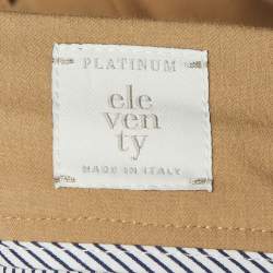 Pre Owned بنطلون إليفنتي قطني بيج رسمي مقاس متوسط