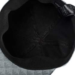 مملوكة مسبقًا Emporio Armani Platinum Blue Logo Pattern Baseball Cap M