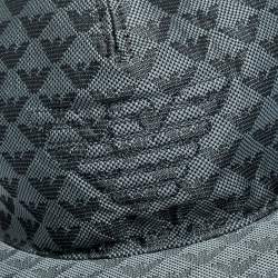 Pre Owned Emporio Armani Slate Grey Logo Detail Baseball Cap M