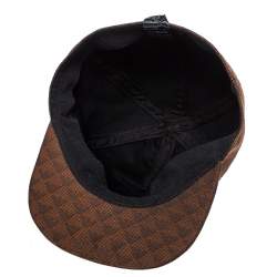 Emporio Armani Brown Monogram Pattern Baseball Cap S
