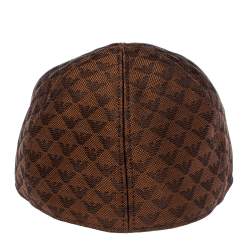 Emporio Armani Brown Monogram Pattern Baseball Cap S
