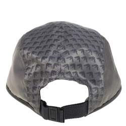 Pre Owned Emporio Armani Grey All Over Eagle Pattern Baseball Hat S/M