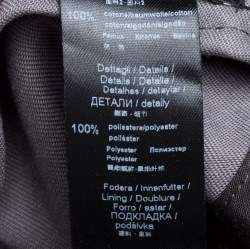 Pre Owned Emporio Armani Grey All Over Eagle Pattern Baseball Hat S/M