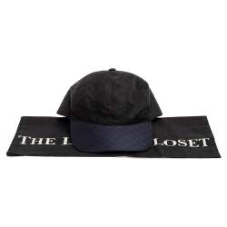 Pre Owned Emporio Armani Navy Black Logo Baseball Cap