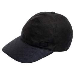 Pre Owned Emporio Armani Navy Black Logo Baseball Cap