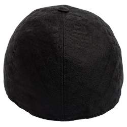 Pre Owned Emporio Armani Navy Black Logo Baseball Cap