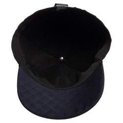 Pre Owned Emporio Armani Navy Black Logo Baseball Cap
