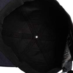 Pre Owned Emporio Armani Navy Black Logo Baseball Cap
