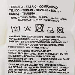 مملوكة مسبقًا Emporio Armani White Cotton Polo T-Shirt S