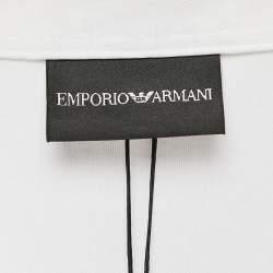 مملوكة مسبقًا Emporio Armani White Cotton Polo T-Shirt S