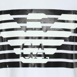 Emporio Armani White Jersey Logo Print T-Shirt XL
