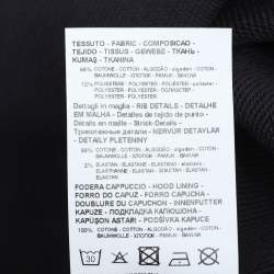Emporio Armani Navy Blue Jersey Hooded Sweatshirt XS