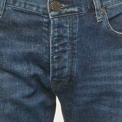 Pre Owned Emporio Armani Blue Washed Denim Jeans XXL/Waist 40"