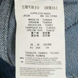 Pre Owned Emporio Armani Blue Washed Denim Jeans XXL/Waist 40"