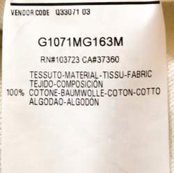 Pre Owned Emporio Armani Off White Cotton Cutout Detail Cardigan XXL