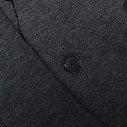 Pre Owned Emporio Armani Grey Johny Line Two Buttoned Blazer L