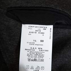 Pre Owned Emporio Armani Grey Johny Line Two Buttoned Blazer L