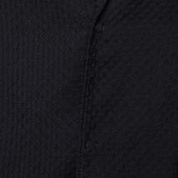 Pre Owned Emporio Armani Black Textured Wool Jacquard Tailored Blazer XXL