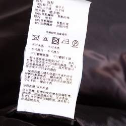 Pre Owned Emporio Armani Navy Blue Cashmere Single Breasted Coat XXXL 