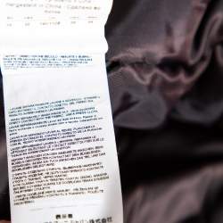 Pre Owned Emporio Armani Navy Blue Cashmere Single Breasted Coat XXXL 