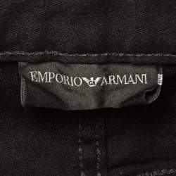 Emporio Armani Black Paint Splash Denim Extra Slim Fit J10 Jeans M Waist 31"