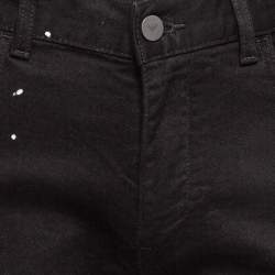 Emporio Armani Black Paint Splash Denim Extra Slim Fit J10 Jeans M Waist 31"