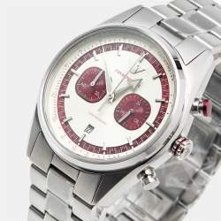Pre Owned Emporio Armani AR11645 Silver Stainless Steel Men's Wristwatch 42 mm
