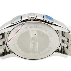 Pre Owned Emporio Armani Black Stainless Steel Classic Chronograph AR1786 Men's Wristwatch 44.50 mm