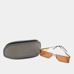 Emporio Armani Matt Bronze EA 2123 Rectangular Sunglasses