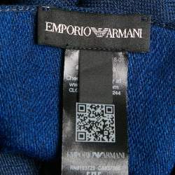 Emporio Armani Navy Blue Modal Blend Scarf