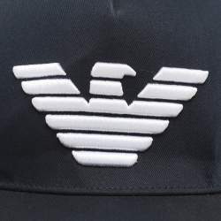 Emprio Armani Navy Blue Eagle Logo Embroidered Baseball Cap 