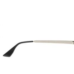 Pre Owned Emporio Armani Silver/Brown Gradient EA9694/S Aviator Sunglasses