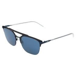 Pre Owned Emporio Armani Blue Tone/ Blue EA 2090 Square Sunglasses