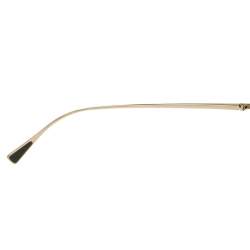 Pre Owned Emporio Armani Pale Gold Tine/ Petrol Green EA 2053 Pilot Sunglasses