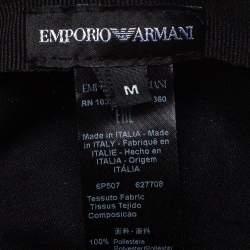 Pre Owned Emporio Armani Blue Monogram Pattern Baseball Cap M