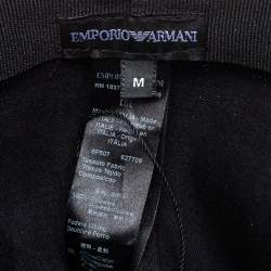 Pre Owned Emporio Armani Blue Monogram Pattern Baseball Cap M