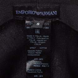 Emporio Armani Light Grey Monogram Pattern Baseball Cap S
