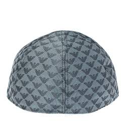 Pre Owned Emporio Armani Light Grey Monogram Pattern Baseball Cap S