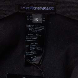 Pre Owned Emporio Armani Blue Monogram Pattern Baseball Cap S