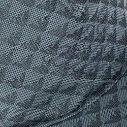 Pre Owned Emporio Armani Light Grey Monogram Pattern Baseball Cap S