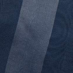 Pre Owned Emporio Armani Navy Blue Striped Silk Tie