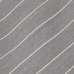 Pre Owned Emporio Armani Grey Striped Silk  Tie
