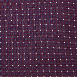 Pre Owned Emporio Armani Burgundy Jacquard Silk Tie
