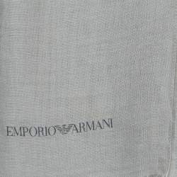 Pre Owned Emporio Armani Grey Modal Scarf